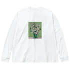 Masterpieceのゴッホ　/　バラ　Roses 1890 ビッグシルエットロングスリーブTシャツ