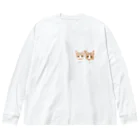 みきぞーん｜保護猫 ミッキー画伯と肉球とおともだちのram&rui Big Long Sleeve T-Shirt