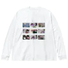 𝙈𝙊𝙈𝙊'𝙨 𝙎𝙝𝙤𝙥のMOMOと春のコラージュ Big Long Sleeve T-Shirt