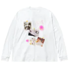 𝙈𝙊𝙈𝙊'𝙨 𝙎𝙝𝙤𝙥のMOMOとコラージュ-02 Big Long Sleeve T-Shirt