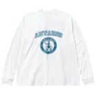 AntaresShishaのAntares University風　単色 ビッグシルエットロングスリーブTシャツ