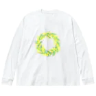 satoharuのミモザのリース Big Long Sleeve T-Shirt