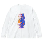 占いちゃんは決めきれない！presents ご自愛アイテム屋さんのmusic占いちゃん Big Long Sleeve T-Shirt