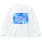 そのへんの黒猫の鯨 Big Long Sleeve T-Shirt