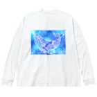 そのへんの黒猫の鯨 Big Long Sleeve T-Shirt