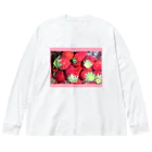 いちごichigo15苺のいちごichigo15の苺 ビッグシルエットロングスリーブTシャツ