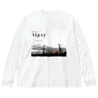 tipsyのtipsy#001揺蕩う ビッグシルエットロングスリーブTシャツ