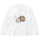ミチル猫のお店のお食事ハリネズミ Big Long Sleeve T-Shirt