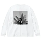 pin_designworksのエリンジウム花束 ビッグシルエットロングスリーブTシャツ