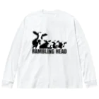 ［necrosis'cult］のCOWs Big Long Sleeve T-Shirt