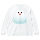 Art store 'Peace' | ぴぃす堂のおにぎり文鳥 Big Long Sleeve T-Shirt