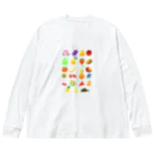 chicodeza by suzuriのフルーツいっぱい Big Long Sleeve T-Shirt