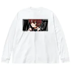 かいばしらの流し目ウルフ Big Long Sleeve T-Shirt