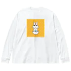 WORDMAN　SHOPのたまごドットからうさぎ誕生？うさぎビッグオレンジ！！！ Big Long Sleeve T-Shirt