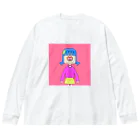 しなひな⇞のビビッドちゃん ビッグシルエットロングスリーブTシャツ