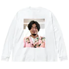 ❸のアロハ3maki モザイクバージョン ビッグシルエットロングスリーブTシャツ