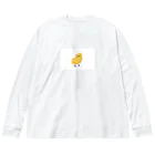 つるやのみやげのほさほさ　ひよこくん ビッグシルエットロングスリーブTシャツ