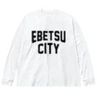 JIMOTOE Wear Local Japanの江別市 EBETSU CITY Big Long Sleeve T-Shirt