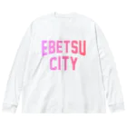 JIMOTOE Wear Local Japanの江別市 EBETSU CITY Big Long Sleeve T-Shirt
