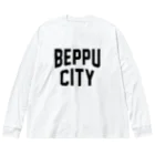 JIMOTOE Wear Local Japanの別府市 BEPPU CITY ビッグシルエットロングスリーブTシャツ