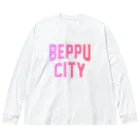 JIMOTOE Wear Local Japanの別府市 BEPPU CITY Big Long Sleeve T-Shirt