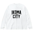 JIMOTO Wear Local Japanの生駒市 IKOMA CITY ビッグシルエットロングスリーブTシャツ