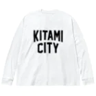 JIMOTOE Wear Local Japanの北見市 KITAMI CITY ビッグシルエットロングスリーブTシャツ