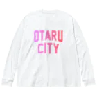 JIMOTOE Wear Local Japanの小樽市 OTARU CITY Big Long Sleeve T-Shirt