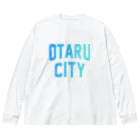 JIMOTO Wear Local Japanの小樽市 OTARU CITY ビッグシルエットロングスリーブTシャツ