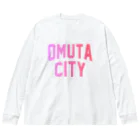 JIMOTOE Wear Local Japanの大牟田市 OMUTA CITY ビッグシルエットロングスリーブTシャツ