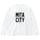 JIMOTO Wear Local Japanの三田市 MITA CITY Big Long Sleeve T-Shirt
