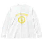 AntaresShishaの三鷹アンタレス　単色ロゴ　黄色 ビッグシルエットロングスリーブTシャツ
