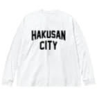 JIMOTOE Wear Local Japanの白山市 HAKUSAN CITY ビッグシルエットロングスリーブTシャツ