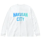 JIMOTOE Wear Local Japanの白山市 HAKUSAN CITY ビッグシルエットロングスリーブTシャツ