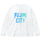 JIMOTOE Wear Local Japanの富士見市 FUJIMI CITY Big Long Sleeve T-Shirt