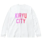 JIMOTO Wear Local Japanの桐生市 KIRYU CITY ビッグシルエットロングスリーブTシャツ