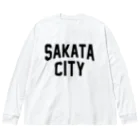 JIMOTO Wear Local Japanの酒田市 SAKATA CITY Big Long Sleeve T-Shirt