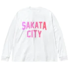 JIMOTOE Wear Local Japanの酒田市 SAKATA CITY Big Long Sleeve T-Shirt