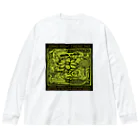 HARION=HARIONのアンモナイトシネマ【yellow-green】 Big Long Sleeve T-Shirt