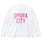 JIMOTO Wear Local Japanの大村市 OMURA CITY ビッグシルエットロングスリーブTシャツ