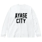 JIMOTOE Wear Local Japanの綾瀬市 AYASE CITY Big Long Sleeve T-Shirt