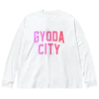 JIMOTOE Wear Local Japanの行田市 GYODA CITY Big Long Sleeve T-Shirt