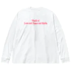 Mona♡ChirolのWorld of Love＆Peace＆SmileーPink Vol.③ー ビッグシルエットロングスリーブTシャツ