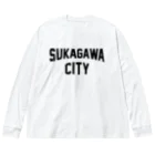 JIMOTOE Wear Local Japanの須賀川市 SUKAGAWA CITY Big Long Sleeve T-Shirt