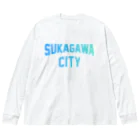 JIMOTOE Wear Local Japanの須賀川市 SUKAGAWA CITY Big Long Sleeve T-Shirt