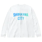 JIMOTOE Wear Local Japanの渋川市 SHIBUKAWA CITY Big Long Sleeve T-Shirt