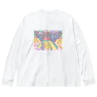 Natsukawa Yukichiのエイリアンタウン一丁目 Big Long Sleeve T-Shirt