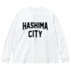 JIMOTOE Wear Local Japanの羽島市 HASHIMA CITY Big Long Sleeve T-Shirt