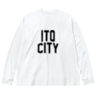 JIMOTOE Wear Local Japanの伊東市 ITO CITY ビッグシルエットロングスリーブTシャツ