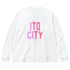 JIMOTOE Wear Local Japanの伊東市 ITO CITY ビッグシルエットロングスリーブTシャツ